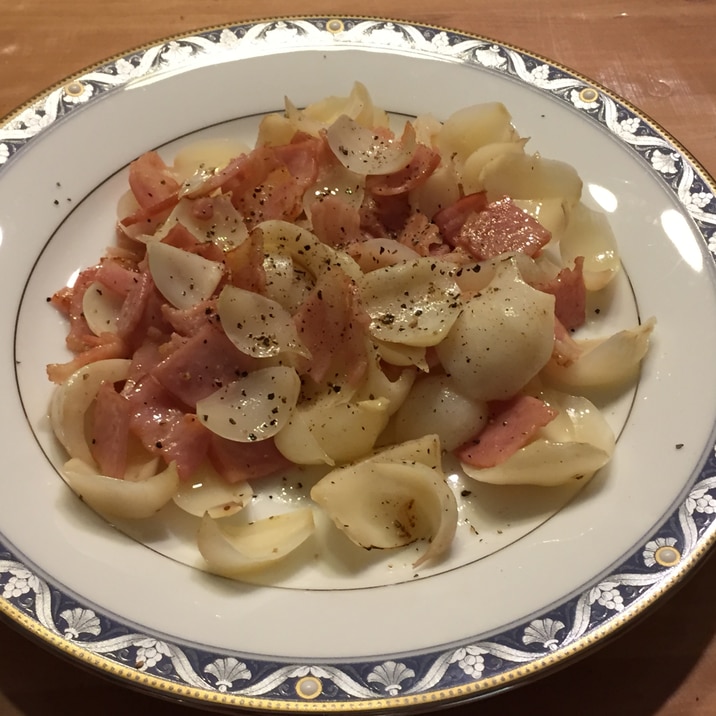 百合根とベーコンの炒め レシピ 作り方 By Reyshi K 楽天レシピ